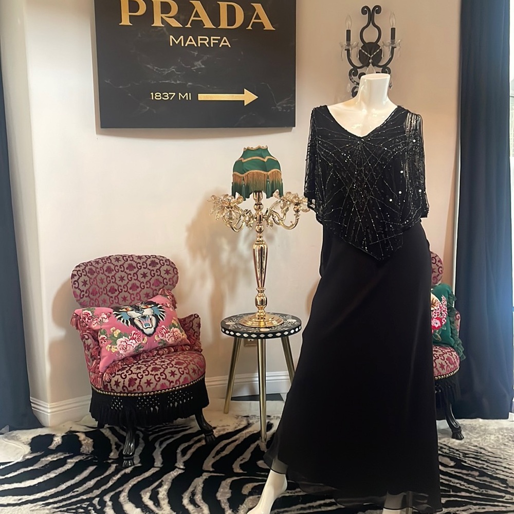 Elegant black gown